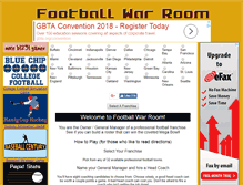 Tablet Screenshot of footballwarroom.com
